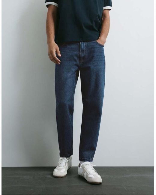 Pull&Bear Blue Standard Jeans for men