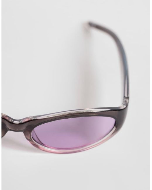 ASOS Purple Wrap Sunglasses for men
