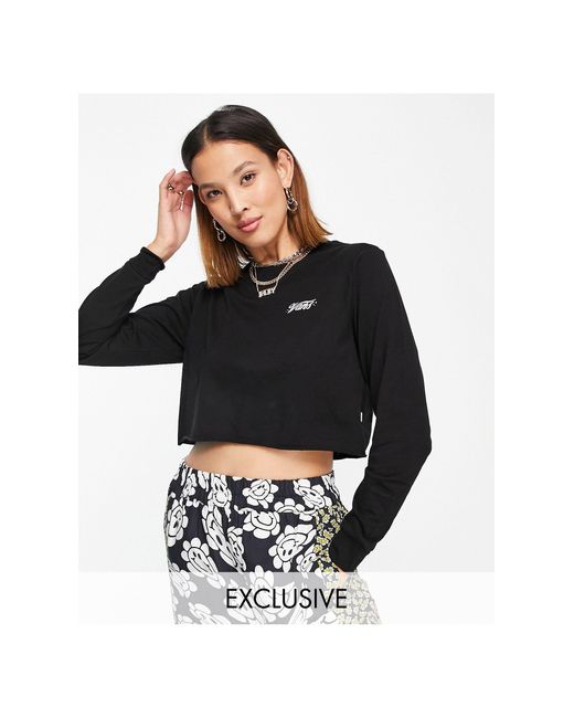 vans cropped long sleeve