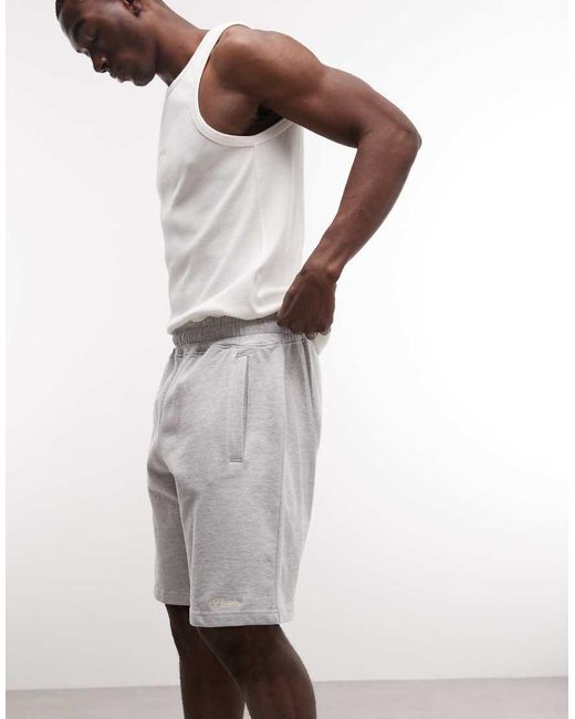 Prohibited White jogger Bermuda Shorts for men