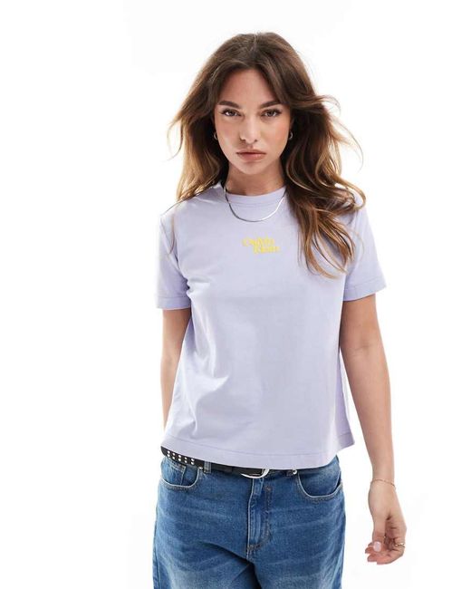 Calvin Klein White Central Script Logo T-Shirt