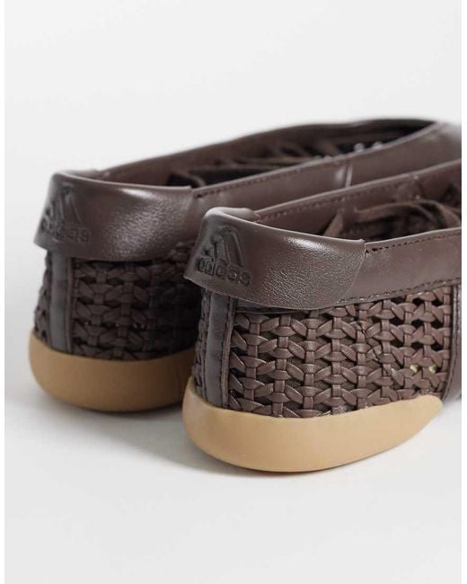 Adidas Originals Brown Taekwondo Mei Woven Ballet Flats
