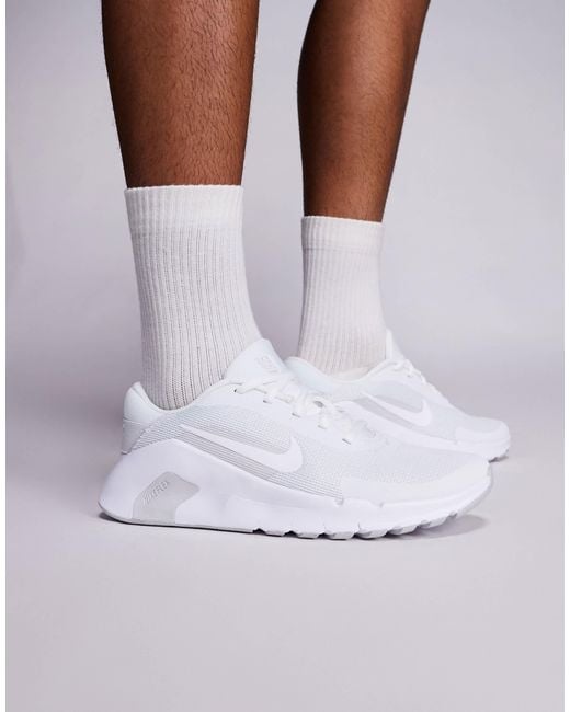 Nike White Flex Sneakers for men