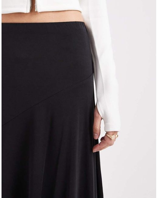 Cotton On White Sandy Asymmetric Midi Skirt