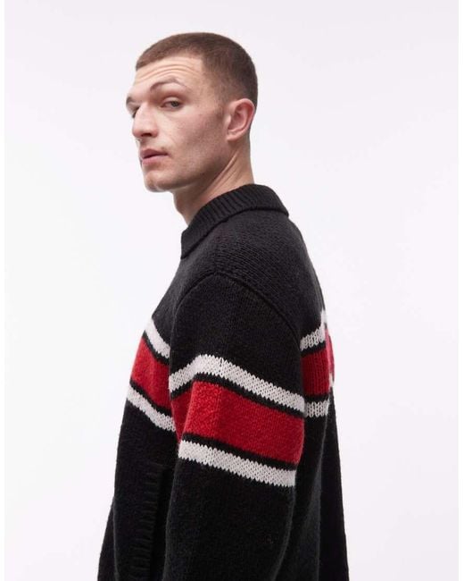 Obey Blue Bernard Zip Through Cardigan for men