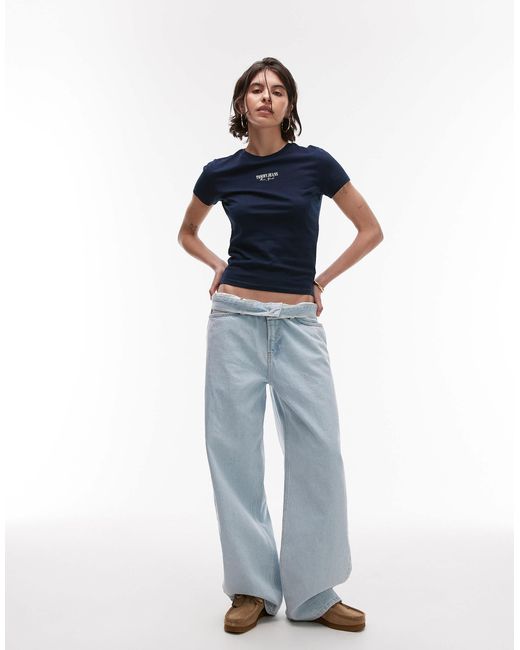 Tommy Hilfiger Blue Essential Logo Slim T-shirt