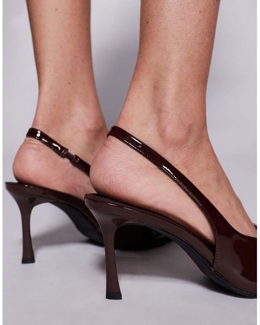 SIMMI Brown Simmi London Layana Sling Back Court Shoe