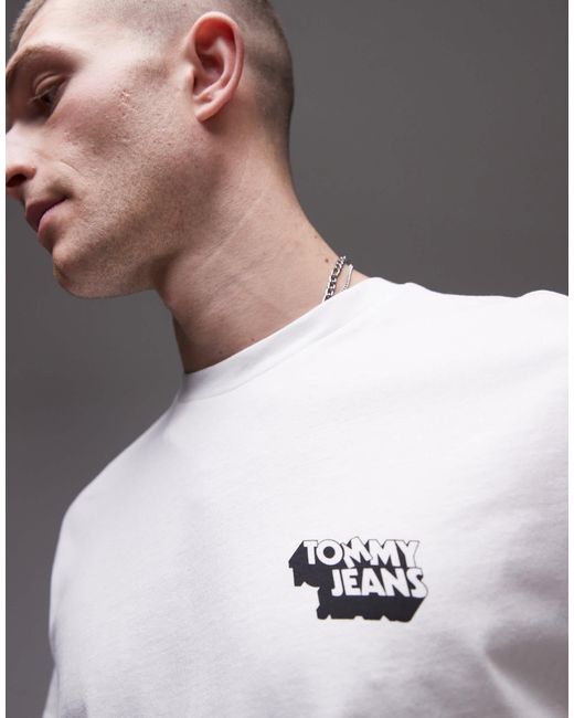 Tommy Hilfiger Gray Stack Logo T-shirt for men