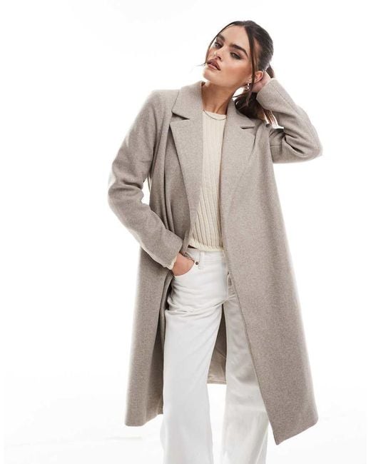 ONLY White Wrapped Formal Coat