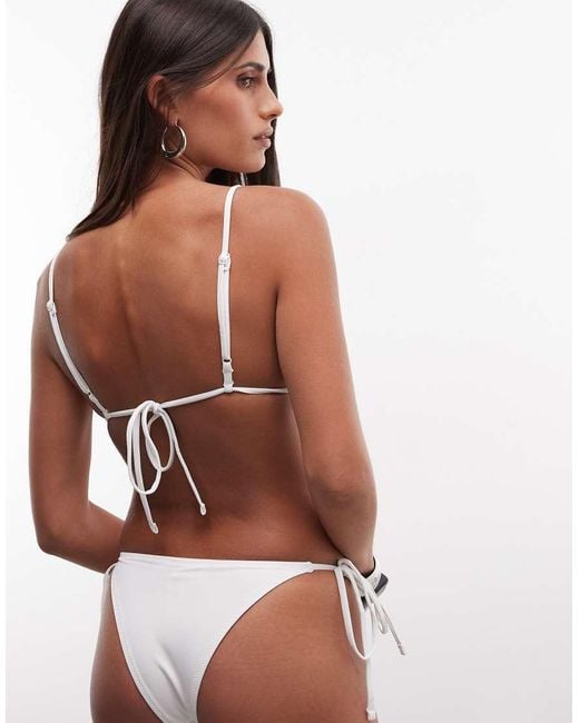 Weekday Brown Bikini Bottoms With Metal Detail