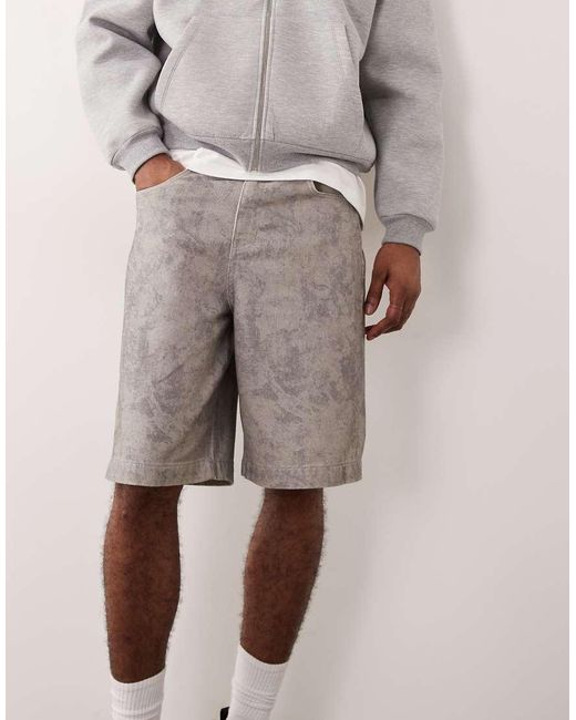 ASOS Natural Longer Length Jort for men