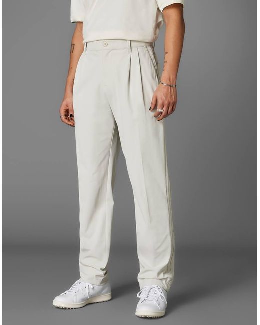Adidas Originals Gray Adidas Originals Golf Twistknit Pleated Pants for men