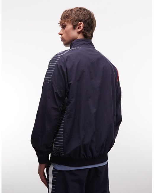 Umbro – relaxed-fit-trainingsjacke in Blue für Herren