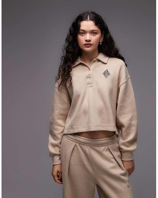 Lacoste Brown Polo Sweatshirt