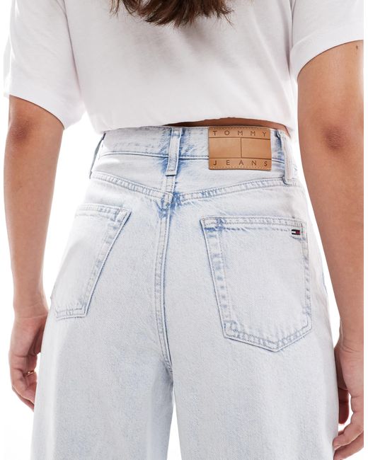Tommy Hilfiger White Charlie High Rise Wide Leg Jeans