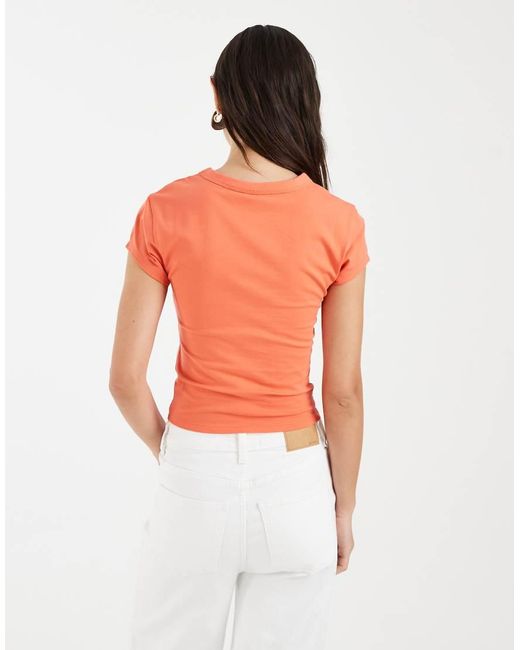 ASOS Orange Baby Tee With Seashell Graphics