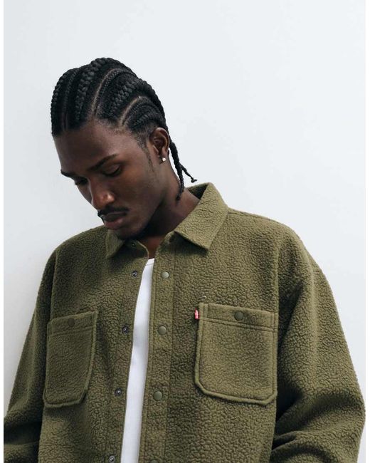 Camisa Borg Verde Levi's de hombre de color Green