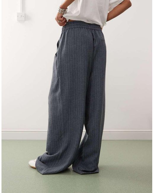 Collusion Blue Relaxed Pull On Trouser