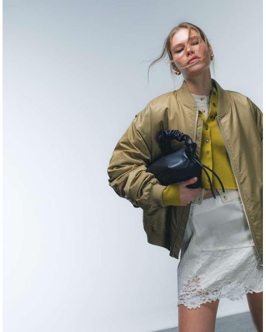 TOPSHOP Multicolor Bomber Jacket