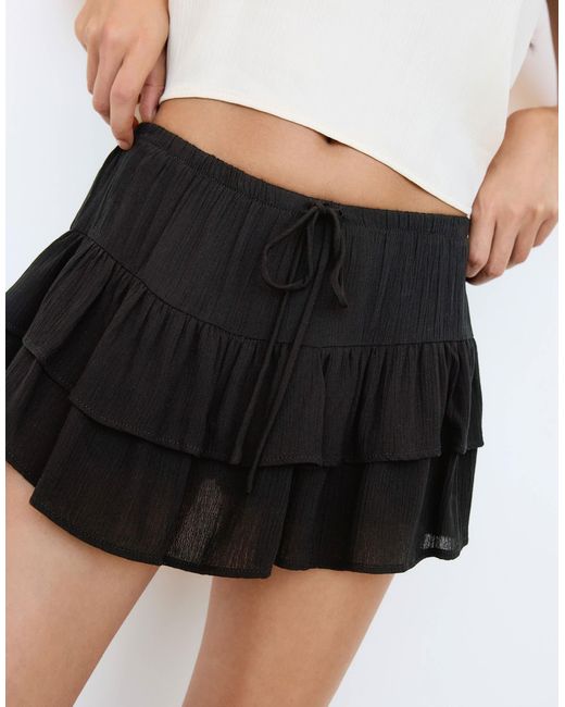 Pull&Bear Black – skort