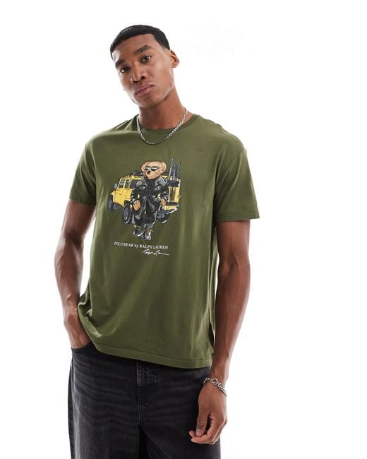 Polo Ralph Lauren Defender Bear Print T-Shirt Classic
