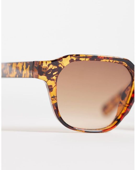 ASOS Natural Square Sunglasses for men