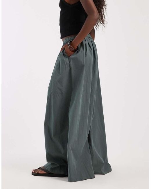 ASOS Black Super Wide Leg Trousers