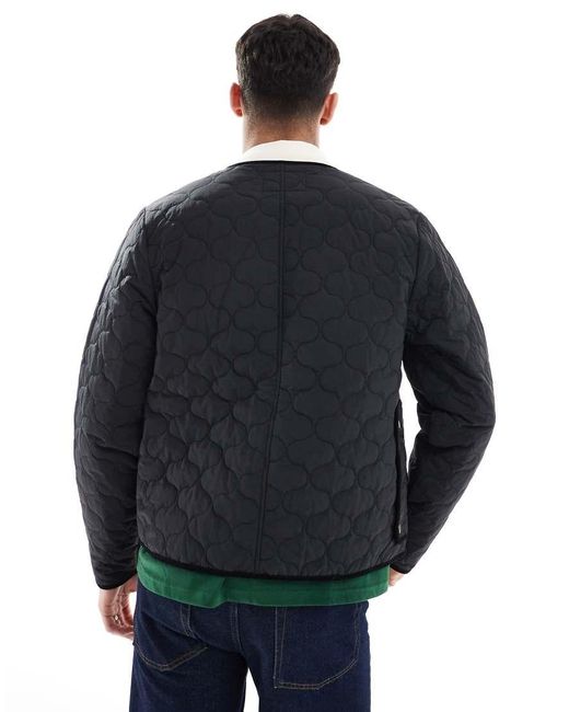 Hunter Blue Quilted Jacket for men