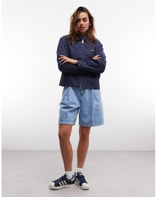 Carhartt Blue Postal Double Zip Through Jacket