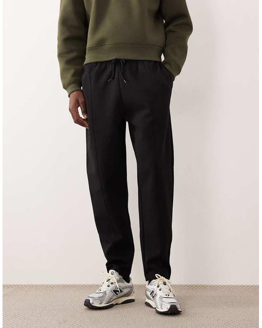 ASOS White Tapered jogger With Pin Tuck for men