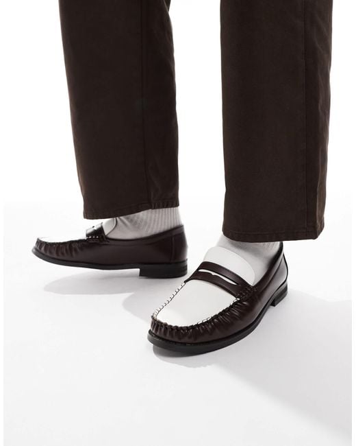 SEQWL Black Hero Contrast Loafers for men
