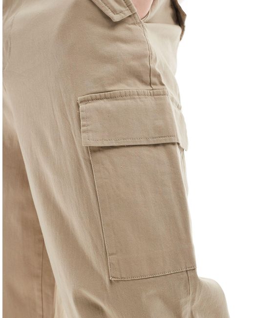 Only & Sons Natural Loose Fit Utility Cargo With Cuff for men