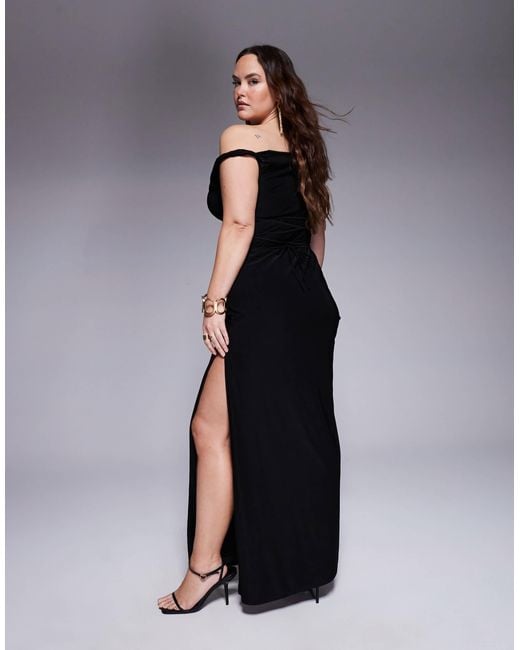 ASOS Black Asos design curve – maxikleid