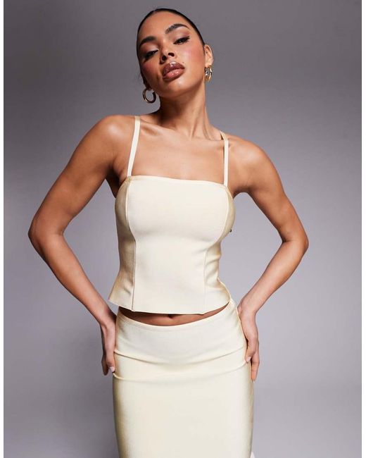 ASOS Yellow Co-ord Bandage Cami Top