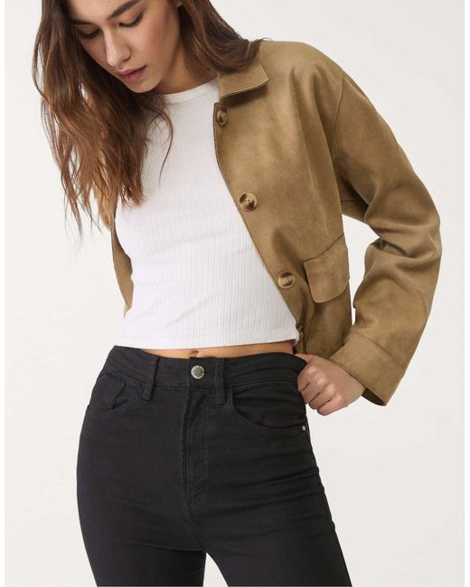 Stradivarius Black Super High Waist Jeans