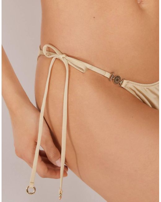 Calzedonia Natural Tie Bikini Bottoms Minimal Fit
