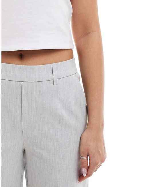 Object White Wide Leg Tailored Trousers
