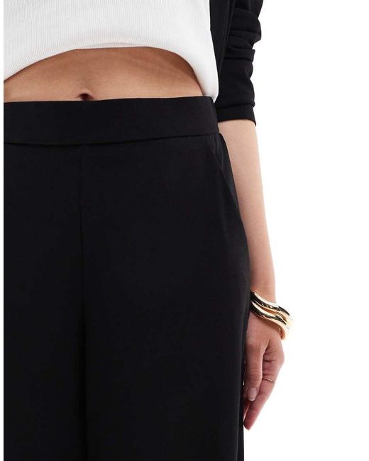 Jdy Black Wide Leg Tailored Trousers Co-ord