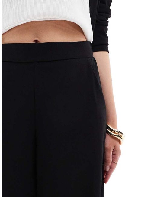 Pantalones De Sastre Negros De Pernera Ancha De (Parte De Un Conjunto) Jdy de color Black
