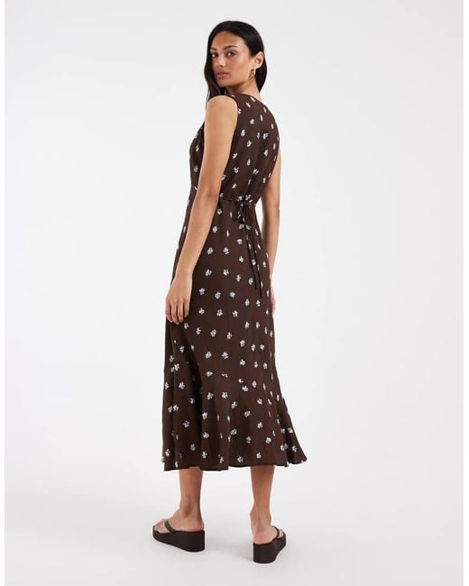 Levi's Blue Brita Ditsy Print Slip Dress