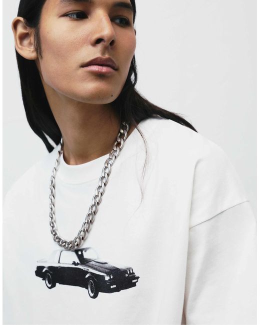 Pull&Bear – t-shirt in White für Herren