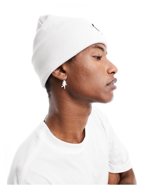 Gorro blanco con detalle bordado Calvin Klein de hombre de color White