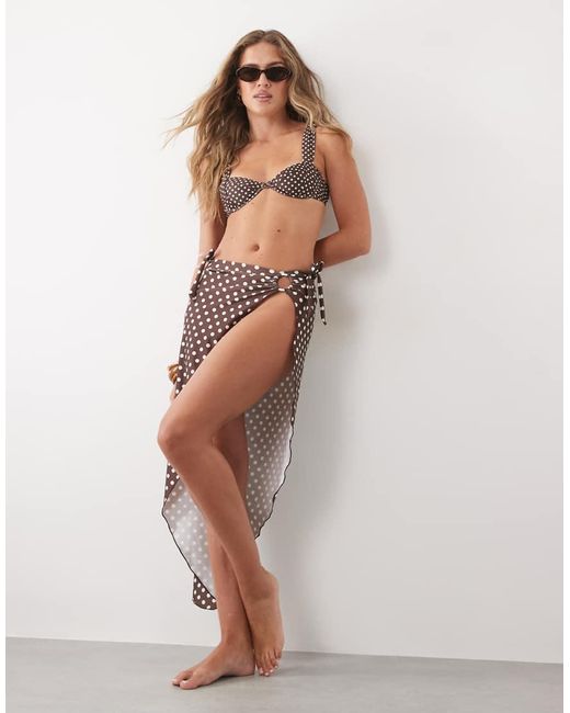 Going Somewhere Black Polka Dot Sarong