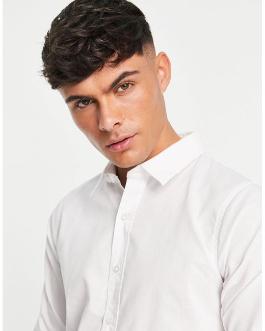 Bolongaro Trevor – schmales, klassisches hemd in White für Herren