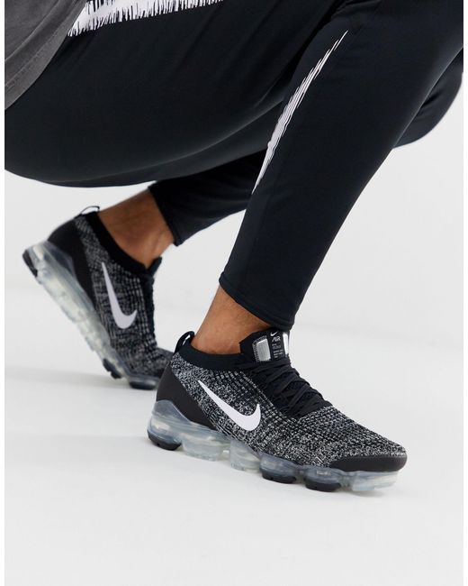 Nike Vapormax Flyknit 3.0 Oreo Trainers in Grey for Men | Lyst Australia