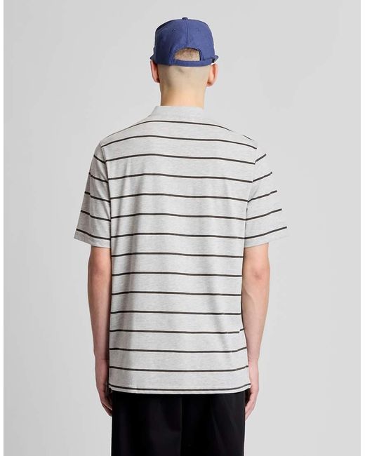 Lyle & Scott White Ss T-Shirts Reissued Henley for men