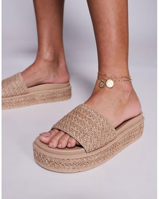 South Beach Natural Platform Sandal