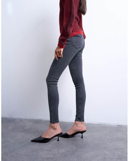 TOPSHOP Red Joni High Rise Super Skinny Jean