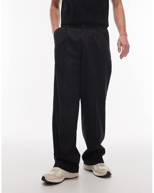 Weekday Blue Uno Loose Fit Tailored Trousers for men