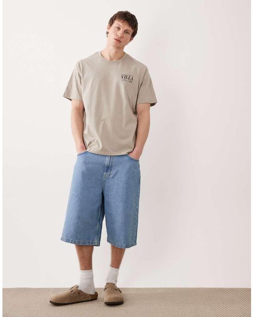 Jack & Jones Natural Oversized T-Shirt With Scenic Backprint for men